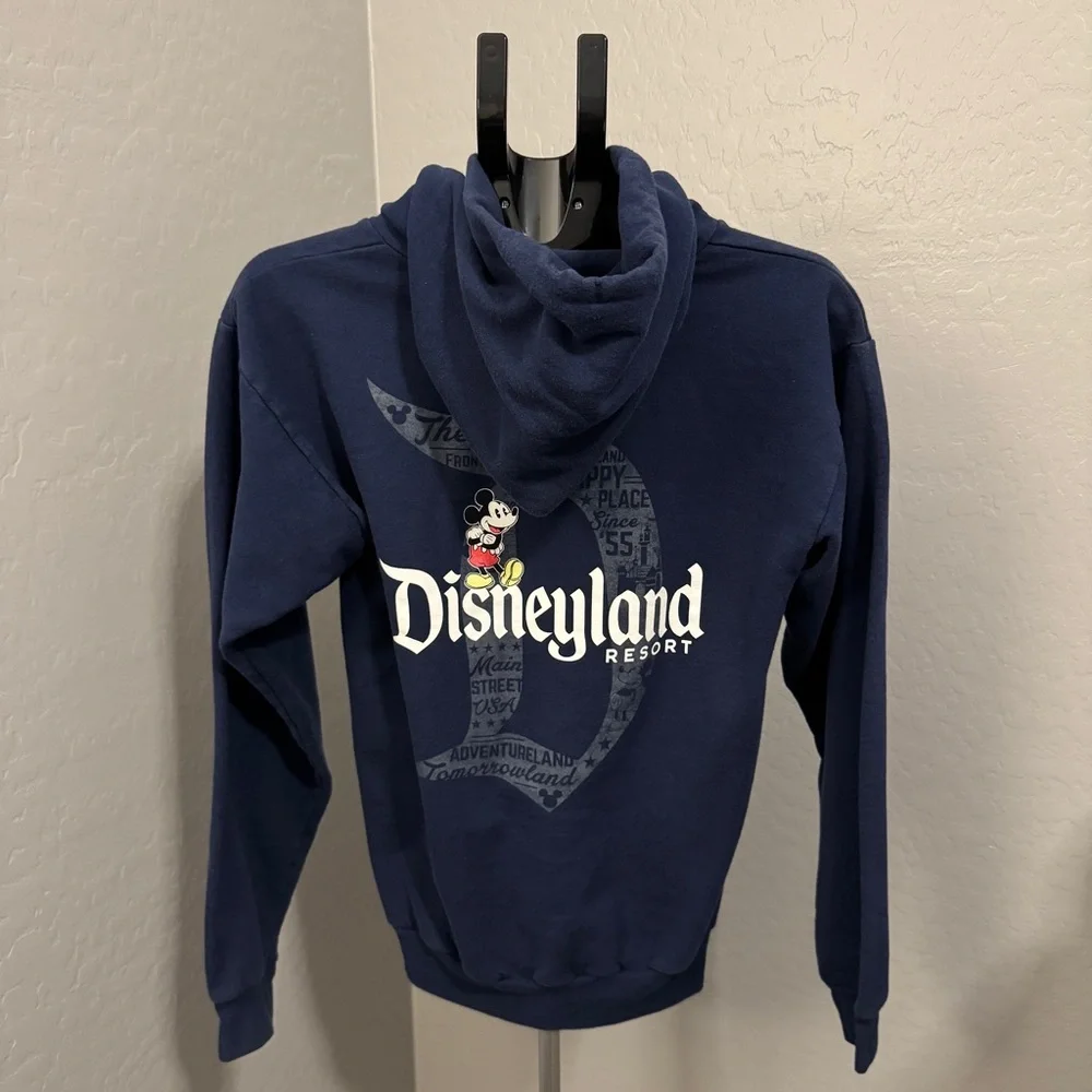 Disneyland Mickey Mouse Hoodie Navy Disney Parks- Small - Picture 3 of 9